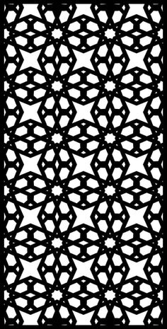 a black and white pattern with an intricate design