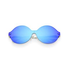 Look cool in blue. Make a splash with fun, aquatic color this summer with these Blue Mirrored Retro Oversized Sunglasses from zeroUV.. Stylish + modern. For fun eyewear. Unisex appeal. The large, generous lenses and fluid frame shape of these sunnies make them great for males and females alike.. Attitude meets function. Yes, sunglasses aren't just for looking cool -- they shield your eyes from UVB and UVA rays, for less squinting and possibility of eye damage like cataracts.. Get UV-smart for yo Trendy Eyewear, Eye Damage, Image Svg, Blue Mirror, Retro Sunglasses, Oversized Sunglasses, Eyewear Fashion, Amazing Adventures, Eye Protection