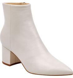 Marc Fisher LTD Jarli Bootie (Women) | Nordstrom Family Christmas Pictures Outfits, Wine Tasting Outfit, Christmas Pictures Outfits, Wineries Outfit, Platform Chelsea Boots, Neutral Heels, Pointy Heels, Booties Outfit, White Booties