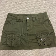 Amazon Mini Skirt- Nwot Can Fit Small Or Medium Never Worn- Can’t Return Because Tags Have Been Removed Green High Waist Y2k Skirt, Y2k High Waist Green Skirt, Amazon Casual Mini Skirt Bottoms, Amazon Casual Fitted Skirt, Casual Fitted Skirt By Amazon, Casual Green Mini Skirt With Pockets, Casual Green Mini Cargo Skirt, Green Y2k Style Skirt, Y2k Green Skirt