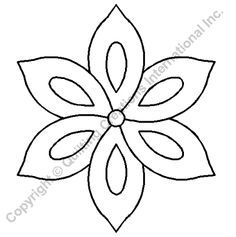 a flower with leaves on it is shown in the shape of a cross stitch pattern