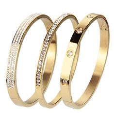 Stainless steel stacking bracelets coated in 18k Gold, Rose Gold, and Sterling Silver Size: Runs small and fits up to a 6.75" wrist See Size Chart to quickly measure your wrist using a standard Apple Watch Band Apple Watch Bands Women, Gold Bracelet Set, Stacking Bracelets, Cartier Love Bracelet, Apple Watch Band, Bracelet Stack, Black Friday Sale, Green Bay, Apple Watch Bands