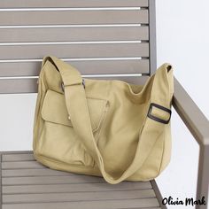 Olivia Mark – Bolso crossbody hombro simple paquete de gran capacidad color sólido estudiante clase mori literaria bolsa de lona Black Crossbody Purse, Women Crossbody Bag, Girls Handbags, Canvas Messenger Bag, Crossbody Tote Bag, Street Trends, Trend Style, Crossbody Tote, Canvas Shoulder Bag