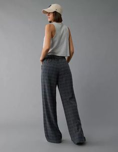 AE Stretch Poppy Trouser Chic High Rise Wide Leg Pants With Relaxed Fit, Trendy High Rise Wide Leg Workwear Pants, Versatile Wide Leg Pants For Elevated Casual Fall Wear, Casual High Rise Wide Leg Pants For Work, Elegant High-rise Wide Leg Pants For Workwear, High Rise Wide Leg Pants With Relaxed Fit, Versatile Full-length Pants For Elevated Casual, Versatile Full-length Pants For Elevated Casual Occasions, Chic High Rise Relaxed Fit Pants