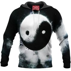 Yin Yang Hoodie is made of  99% high-grade polyester knit fabric are a perfect combination of function and style. Polyester material helps the shirt maintain good shape and has fewer wrinkles, suitable for many outdoor and indoor activities. Hoodies easily coordinate with other clothes, from simple jeans to sports pants or dynamic shorts. Batman Pillow, Hoodie Blanket, Sports Pants, Boutique Chic, Indoor Activities, Thermal Insulation, Baseball Jacket, Head And Neck, Chic Boutique