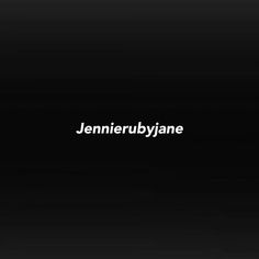 the words jennyieubuyane are written in white on a black background