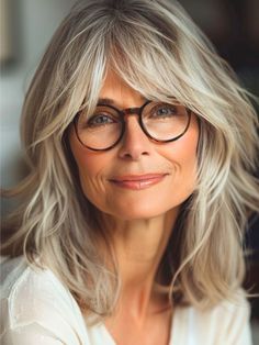 Choppy Bobs For Fine Hair Over 50, Shortish Haircuts For Women, No Bangs Shag Haircut, Chunky Bangs Medium Hair, Blonde Hair For Older Women Over 50 Long Hairstyles, Med Length Hair With Curtain Bangs, Dana Perino Hair, Medium Length Hair With Layers Side Part, Long Hair Styles For 50+ Women