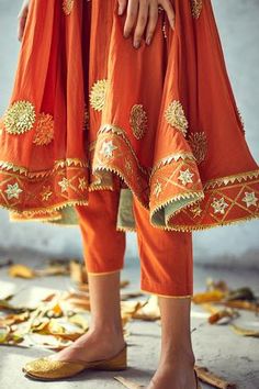 Shop for Kharakapas Orange Cotton Mulmul Floral Embroidered Anarkali And Pant Set for Women Online at Aza Fashions Orange Kurta Woman, Festive Embroidered Orange Anarkali Set, Embroidered Ankle-length Anarkali Set For Navratri, Embroidered Orange Palazzo Set For Festivals, Festive Ankle-length Embroidered Sets, Festive Embroidered Ankle-length Sets, Orange Embroidered Anarkali Churidar, Ankle-length Embroidered Kurta For Diwali, Embroidered Ankle-length Set For Navratri