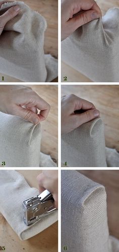 instructions for how to sew a pillow