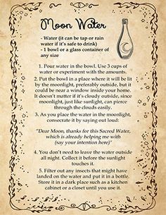 Wicca for Beginners: Free Printable Book of Shadows Grimoire – Spells8 Recipe Printable, Wicca For Beginners, Green Witchcraft, Moon Water, Magic Spell Book