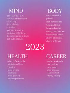 Vision Board For Self Growth, 2023 Self Care Goals, 2023 My Year Quotes, That Girl New Year Goals, Things To Achieve In 2023, New Years Reset 2023, Goals Of 2023, 2023 Goals Vision Board Health, Stuff To Put On Your Vision Board