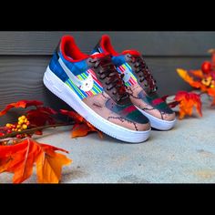 Mix Of Chucky And Freddy Krueger Themed Shoe Custom. Nike Shoes Custom, Shoe Custom, Shoes Custom, Freddy Krueger, Custom Shoes, Air Force 1, Mens Shoes Sneakers, Men's Nike, Nike Men