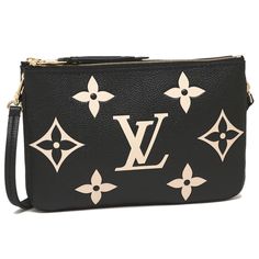 Louis Vuitton Pochette Double Zip Monogram Emplant Leather Black Mini Shoulder Bag Size Approximately 21cm Wide X 13cm Long X 2.5cm Wide / Shoulder Length: Approx. 115.5-125.5cm (Can Be Worn Diagonally), Pitch Width: 2.5cm / Weight: Approx. 250g Louis Vuitton Pochette, Mini Shoulder Bag, Louis Vuitton Bags, Black Mini, Shoulder Length, Louis Vuitton Bag, Bag Lady, Louis Vuitton, Monogram