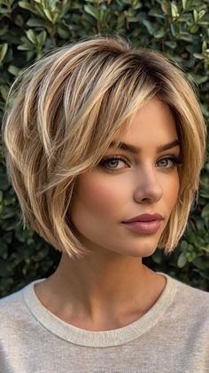 Short Bob Hairstyles Layered Bob Hairstyles Short, Hair Bangs And Layers, Short Layered Bob, Bangs And Layers, Trendy Bob, Short Layered Bob Hairstyles, Bob Cuts, Layered Bob Short, Hair Maintenance Tips