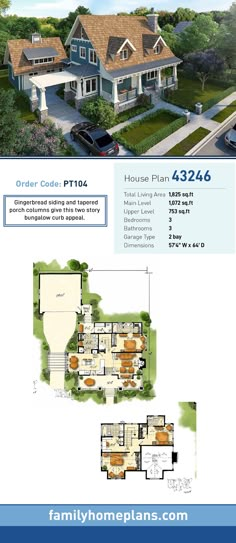 the floor plan for this house is very large and has three levels to accommodate it