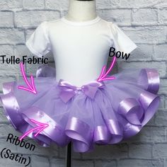 Create your own tutu by choosing the size, tulle fabric colors, ribbon colors & Bow color. **TUTU SIZE CHART IS LOCATED IN SIZE CHART MENU AT BOTTOM OF PAGE ** Tulle Skirt For Kids, Tutu Pattern, Tutu Size Chart, Tutu Tutorial, Ribbon Trim Tutu, Gold Tutu, Christmas Tutu, Purple Tutu, Blue Tutu