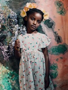 Flower Girl Amazingness Mekayla. Photo by Marguerite Oelofse Art Dresses, Patterns Art, Beauty Flowers, Magazine Images, We Are The World, Beautiful Life, Black Kids, Childrens Fashion