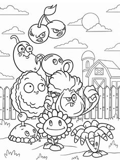 Plants Vs Zombies Colouring Pages, Plant Vs Zombie, Plant Vs Zombies, Dibujos Halloween, Zombie Halloween Party, Coloring Template