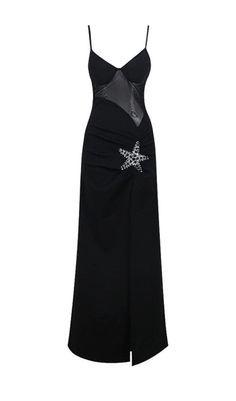 Make a splash with this super cute STARFISH EMBELLISHED MESH BODICE MAXI DRESS! Perfect for a day at the beach or a night on the town. this classic black maxi dress is full of fashion-forward flair. The unique mesh bodice adorned with starfish... Mesh Prom Dresses, Hannah Harrell, Mesh Prom Dress, Scarcity Mindset, Cute Starfish, Black Dress Elegant, Satin Corset Dress, Backless Maxi Dress, A Day At The Beach