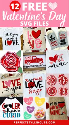 12 free valentine's day svg files