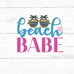 beach babe svg cut file