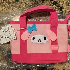 Nwt Sanrio’s My Melody Mini Crossbody Or Hand Bag Official Sanrio License *Free Sanrio Gift Always Included* Tote Essentials, Sanrio Bags, Sanrio Bag, Sanrio Pink, Girls Tote, Mini Crossbody, My Melody, Hand Bag, Crossbody Bags