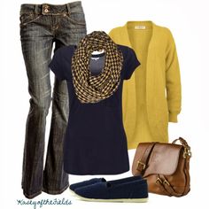 Get Inspired by Fashion: Casual Outfits | Gold and Navy Mode Ab 50, Winter Dress Outfits, Mode Casual, Stylish Work Outfits, 가을 패션, Outfits Casual, Winter Casual, Fall Winter Outfits, Outfits Casuales