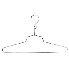 a metal hanger on a white background