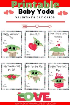 printable valentine's day cards for baby yoda