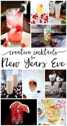 the new year's eve cocktails are here and it is great to drink