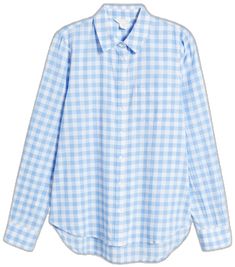 Blue Cornflower, Cotton Voile, Cut Shirts, Gingham, Button Up Shirts, Checks, Button Up, Nordstrom, Long Sleeves