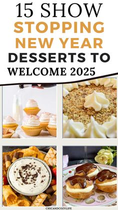 New Year Dessert Recipes- new year's desserts, new year eve dessert, new year eve food, easy desserts for kids, nye desserts, desserts for dinner, snacks ideas, party food dinner ideas.