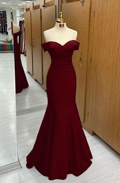 Mermaid Off The Shoulder Prom Dress, Burgendy Prom Dress, Marine Ball Dresses, Prom Dresses Dark Red, Prom Dresses Maroon, Spirit Jeans, Prom Dress Off Shoulder, Navy Prom Dress