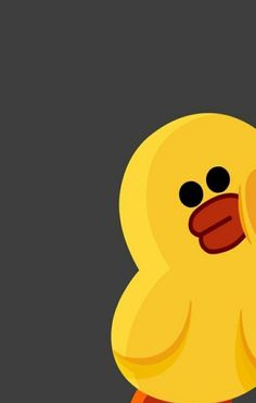 a yellow rubber duck with black eyes and an orange beak, standing in front of a dark background