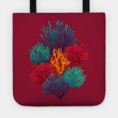 Corals -- Choose from our vast selection of tote bags to match with your desired size to make the perfect custom tote. Pick your favorite: Movies, TV Shows, Art, and so much more! Available in Single Sided Print or Double Sided Print in small, medium, and large. Perfect for work, class, the beach, and leisure. Embroidered Tote Bag, Embroidered Tote, Swimming Diving, Coral Reef, Custom Tote, Tote Bags, The Beach, Double Sided