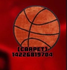 an image of a basketball with the words carpet 122897a on it