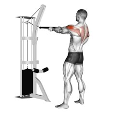 a man is using the pull up machine