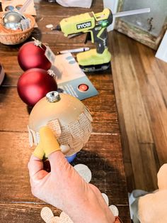 Wax Paper, Old Books, Holiday Lights, Ball Ornaments