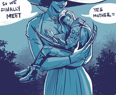 a drawing of a woman holding a baby in her arms with the words, we finally meet