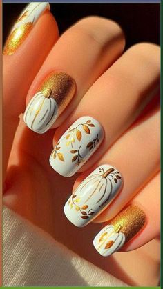 Nail art is a great way to make your nails stand out and look beautiful. While you can use traditional nail polish to make some unique nail arts, why not use more sophisticated techniques and make airbrush nails instead. Nail Thanksgiving, Thanksgiving Nail Ideas, Turkey Nails, Nail Fall, Thanksgiving Designs, Classic Thanksgiving, Nails 2017, Thanksgiving Nail Designs, Thanksgiving Nail Art