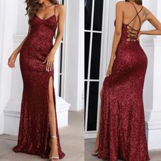 Long Mermaid Prom Dresses, Burgundy Prom, Cheap Prom Dresses Long, Prom Dresses Long Mermaid, Sequin Prom Dress, Sequin Prom Dresses, Mermaid Prom Dresses, Cross Straps, Prom Dresses Long