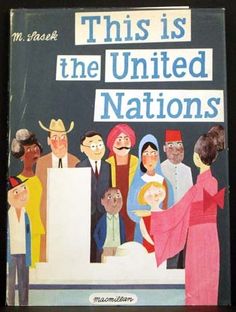 this is the united nations children's book with pictures of people in different countries