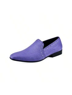 Indulge in pure luxury and contemporary style with the Francis light purple loafers by Amali. These exquisitely crafted smoking slippers for men embody the essence of sophisticated elegance for the modern gentleman. Expertly crafted from premium microfiber, each step in these slip-ons exudes refined fashion.
Francis light purple loafers feature: 


SHINE WITH ELEGANCE: The Francis loafers boast a sleek and elegant lavender finish that will effortlessly command attention, perfect for any occasion that requires sophistication and style.


CRAFTED FOR DURABILITY: Indulge in long-lasting style with these high-quality premium microfiber loafers, guaranteed to elevate your wardrobe with timeless appeal.


ADD A TOUCH OF SPARKLE: Indulge in the luxurious rhinestone embellishments that elevate the Elegant Formal Purple Loafers, Elegant Purple Formal Loafers, Elegant Purple Slip-on Loafers, Elegant Purple Leather Loafers, Purple Loafers, Refined Fashion, Slippers For Men, Adventure Style, Rhinestone Embellishments