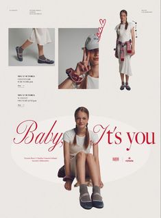 an advertisement for baby it's you featuring models