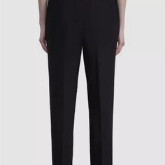 Nwot Lafayette 148 New York Womens Black Bridger Cropped Tapered Pants Size M Description Elastic Waist Partially Lined 60% Abaca, 40% Polyester Machine Wash, Line Dry Imported Never Been Worn! Inseam 26 Black Dress Pants For Work With Straight Hem, Black Career Bottoms, Black Career Pantsuit, Classic Black Career Bottoms, Tailored Black Ankle-length Pantsuit, Black Tailored Ankle-length Pantsuit, Black Tailored Pantsuit, Casual Dress Pants, Seersucker Pants