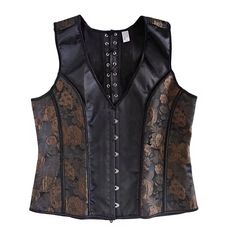 Gothic Vest For Fall Festival, Gothic Festival Vest For Fall, Black Medieval Vest For Larp, Medieval Style Black Vest For Larp, Fitted Vest For Larp And Halloween, Men Corset, Waist Trainer For Men, Vintage Waistcoat, Male Dress