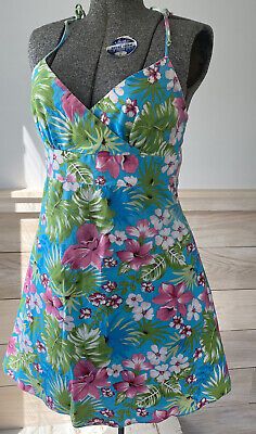 Tropical Flower Print Dress Boston Proper Size 8 Hawaiian Lined Made In USA  | eBay Spring Hawaiian Green Dresses, Hawaiian Floral Print Holiday Dresses, Hawaiian Holiday Dresses With Floral Print, Hawaiian Sleeveless Spring Dress, Fitted Hawaiian Beach Dresses, Fitted Multicolor Hawaiian Dress, Fitted Beach Season Holiday Dress, Fitted Beach Holiday Dress, Fitted Dress For Beach Holiday Season