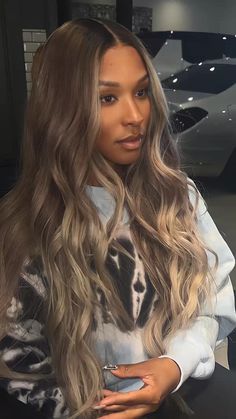 Dark Skin Blonde Hair, Makeup Website, Blonde Hair Types, Messy Waves, Ash Blonde Balayage, The Best Makeup, Ash Blonde Hair, Hair Affair