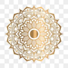 a golden flower pattern with the letter o in the center, logo, symbol, decoration png and psd