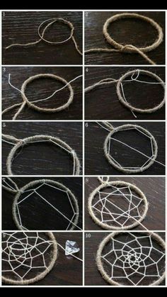 the steps to make a dream catcher